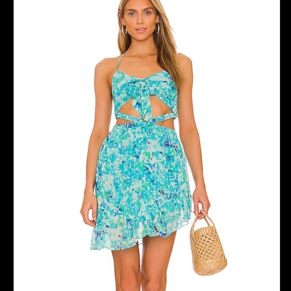 Rococo Sand X Revolve Cut Out Mini Dress M
